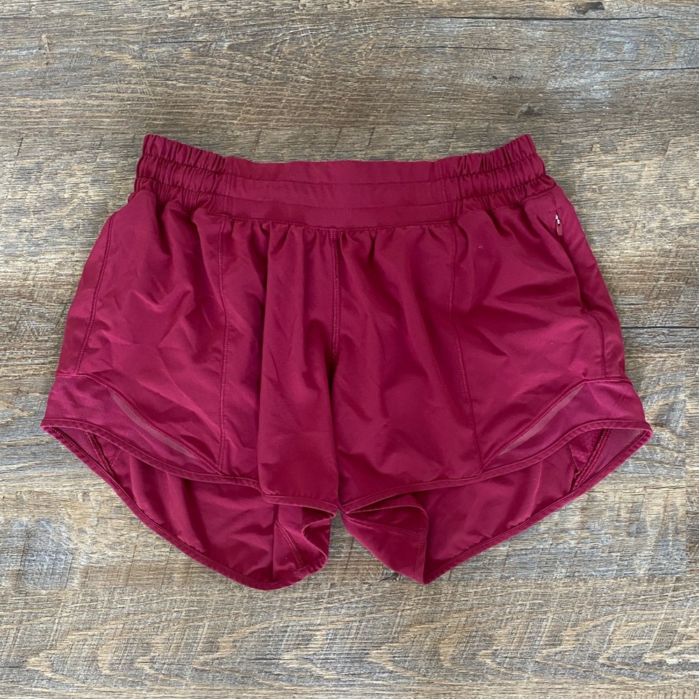 lululemon athletica Women's Athletic Shorts in Burgundy